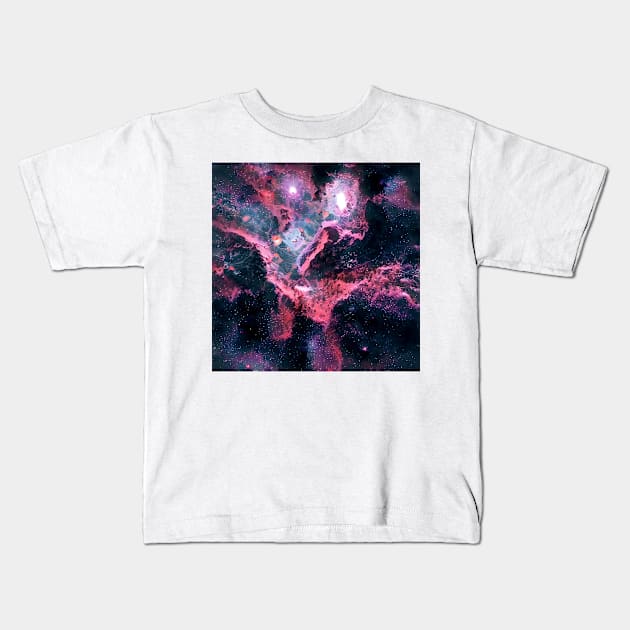 Nightmare Galaxy Kids T-Shirt by Vocan